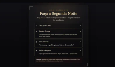 Captura real da área de membros: O Silêncio do Fio